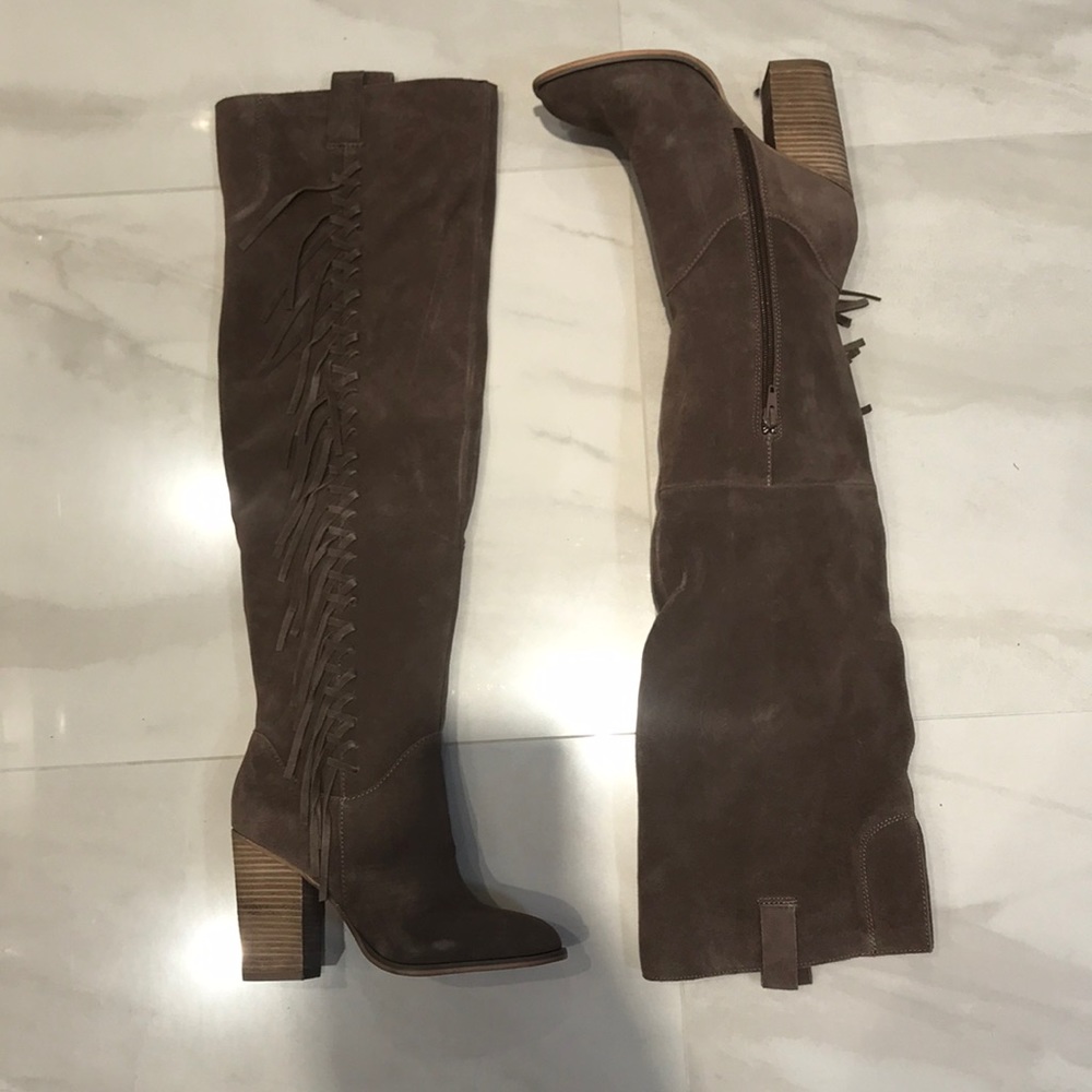Carlos Santana Brown Suede Fringe Boot - OTK